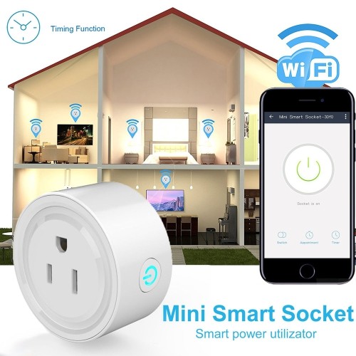 axGear WiFi AC Socket Wireless Ethernet Smart Wall Plug Internet Remote Control