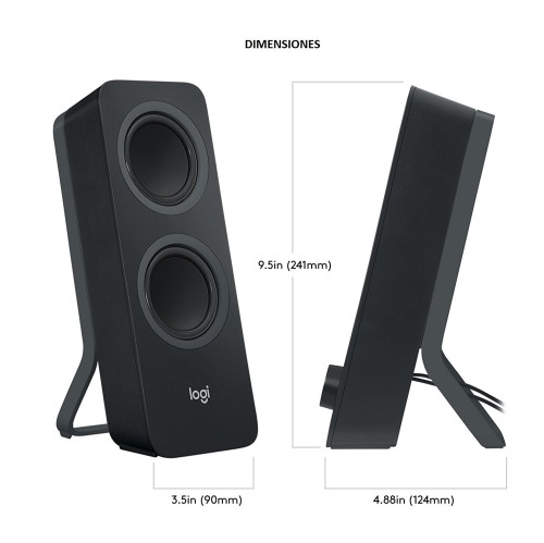Système de haut-parleurs d’ordinateur 2.0 canaux avec Bluetooth Z207 de Logitech
