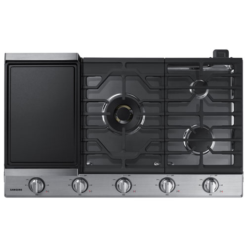 Samsung 36" 5-Burner Gas Cooktop - Stainless Steel