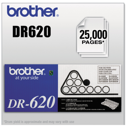 Brother DR620 DR-620 Original Imaging Drum Unit For DCP-8080DN, DCP-8085DN, HL-5340D, MFC-8480DN-8890DW