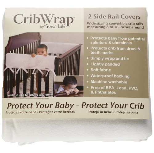 Trend Lab Fleece Cribwrap Rail Covers For Crib Sides Set Of 2