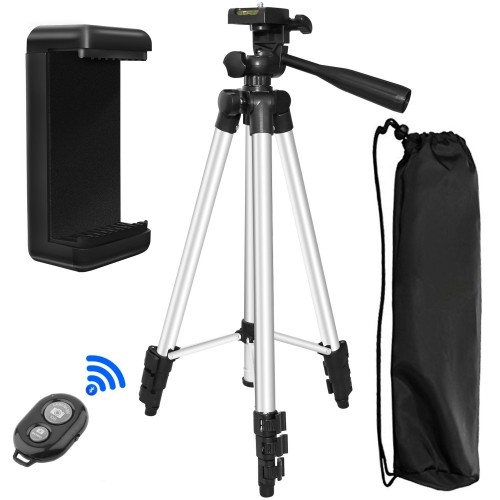 Tripod For Phone Peyou 50" Inch Aluminum Camera Tripod + Universal