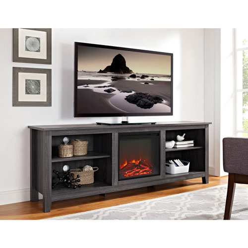 Winmoor Home 70" Fireplace TV Stand - Charcoal