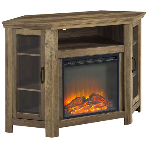 Winmoor Home 50" Fireplace TV Stand - Rustic Oak