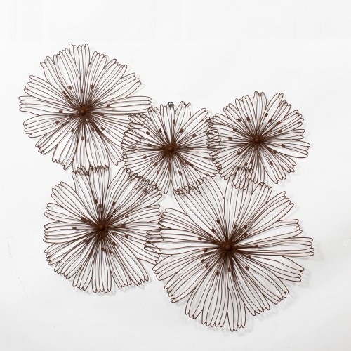 Five Connect Flower Metal  Wall Art  Wall Art  Best Buy 