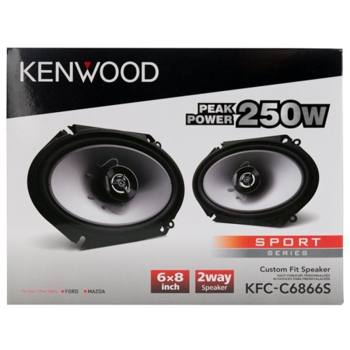 Kenwood KFC-C6866S 6" x 8" Sports Series 2-Way Car Speakers