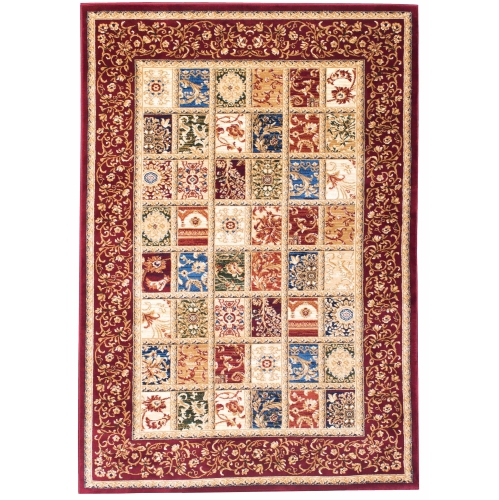 AG Home Kerman Fantasy 2'7" x 4'11" Area Rug - Red