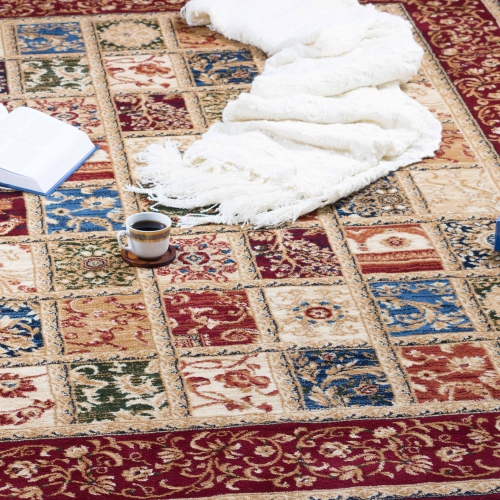 AG Home Kerman Fantasy 2'7" x 4'11" Area Rug - Red