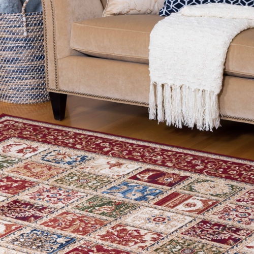 AG Home Kerman Fantasy 2'7" x 4'11" Area Rug - Red