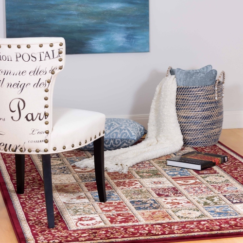 AG Home Kerman Fantasy 2'7" x 4'11" Area Rug - Red