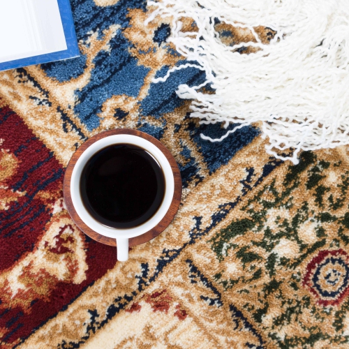 AG Home Kerman Fantasy 3'11" x 5'7" Area Rug - Red