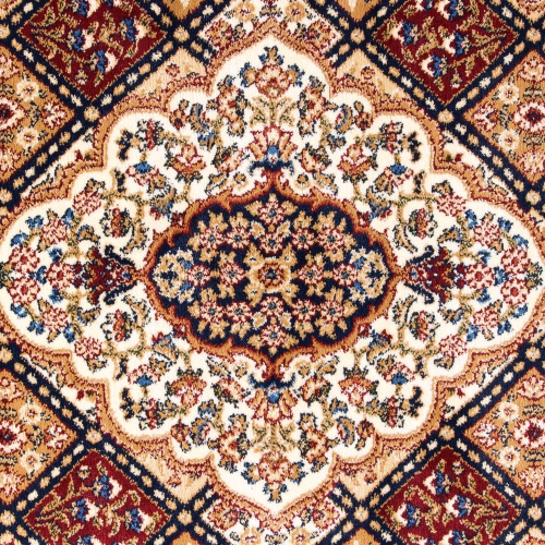 Kerman Mosaic Navy Area Rug 6'7"x9'6"