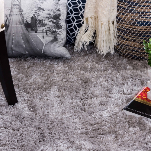 AG Home Kerrisdale 3'11" x 5'7" Shag Area Rug - Grey