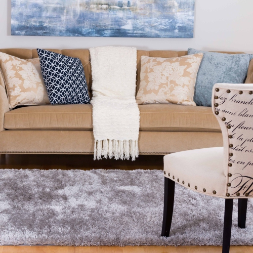 AG Home Kerrisdale 3'11" x 5'7" Shag Area Rug - Grey