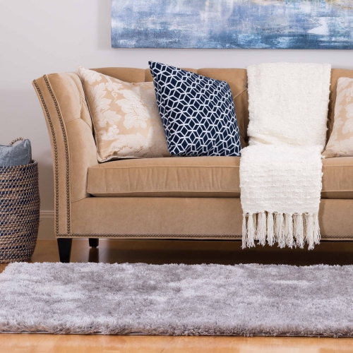 AG Home Kerrisdale 3'11" x 5'7" Shag Area Rug - Grey