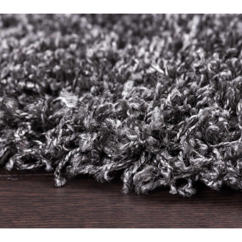AG Home Victoria 3'11" x 5'7" Shag Area Rug - Charcoal