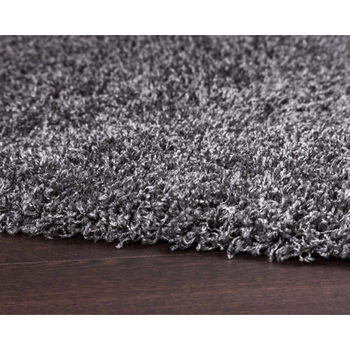 AG Home Victoria 5'3" x 7'7" Shag Area Rug - Charcoal