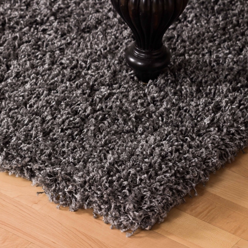 Victoria Charcoal Shag Area Rug 7'11"x10'10"