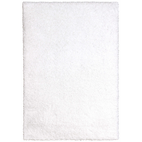 AG Home Victoria 5'3" x 7'7" Shag Area Rug - White