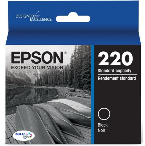 Epson – Cartouche d’encre à capacité standard 220 DURABrite Ultra, noir