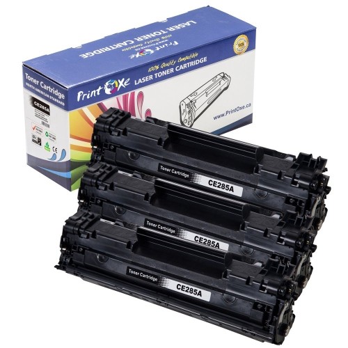 PrintOxe™ Compatible 3 PK Toners Replacement for CE285A for Printer Models: LaserJet P1100 , P1102 , P1102W and Laserj