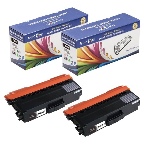 PrintOxe™ Compatible 2 Black Toners for TN 336 Black TN336 / 326 for Brother Printers HL-L8350CDN , HL-L8350CDW , HL-L8350CDWT