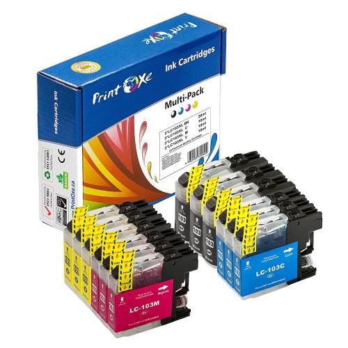PrintOxe™ Compatible 12 Ink Cartridges for LC 101XL / LC 103XL Pack of 3 Sets ; 3 Black, 3 Cyan, 3 Magenta, & 3 Yellow LC 101