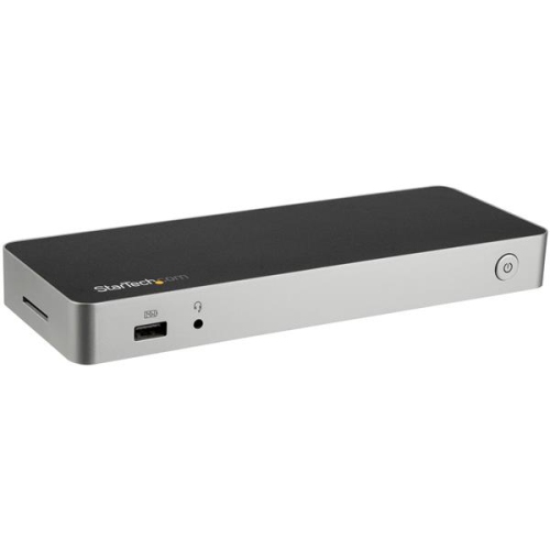 StarTech Dual Monitor USB C Dock - Windows/Mac - 4K DP/HDMI, 60W PD, SD