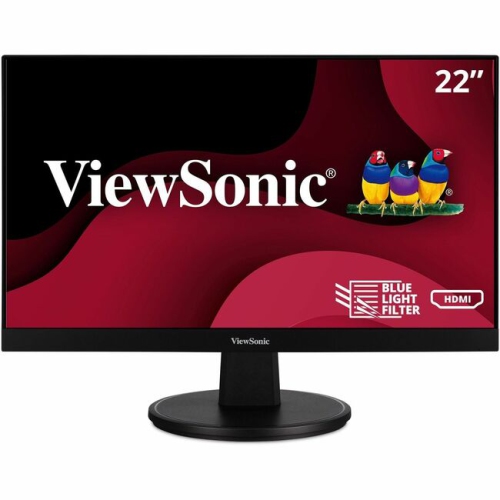 VIEWSONIC  Va2256-Mhd 22" Frameless Ips 1080P Monitor With HDMI Displayport And VGA "puts for Home And Office Crystal-clear monitor