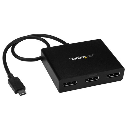 StarTech USB C DisplayPort Adapter - 3 Port DisplayPort MST Hub