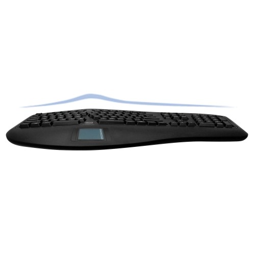 Adesso Wired Ergonomic Keyboard Built-In Touchpad -