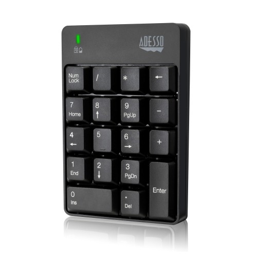 Adesso Wireless Keyboard Number Pad -