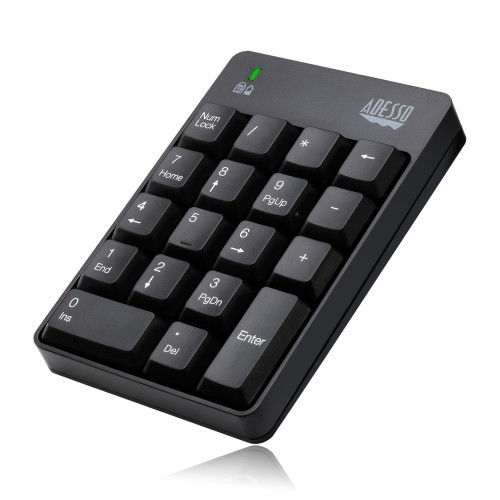 Adesso Wireless Keyboard Number Pad -