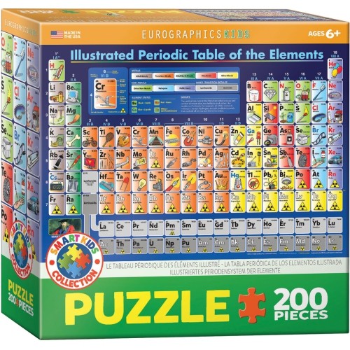 EUROGRAPHICS  Illustrated Periodic Table Of The Elements 200-Piece Puzzle