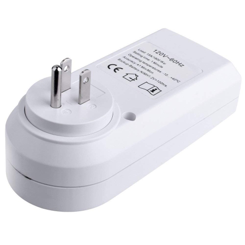 15A 1800W 24 Hour Digital Timer Socket, 7 Day Digital Programmable Switch with 3-prong Outlet for Lights and Appliances