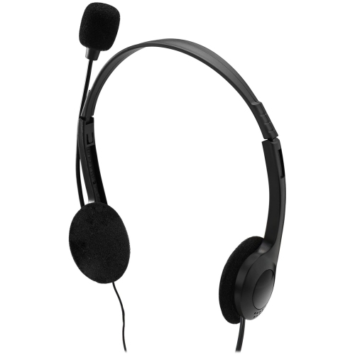 Adesso Xtream H4 Stereo Headset | Wired, Dual 3.5mm Jacks, Adjustable Fit, Omni-Directional Mic, Volume Control | Perfect for Call Centers, Offices &