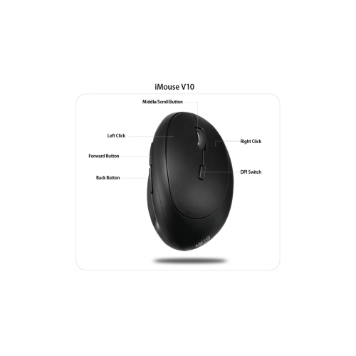 Adesso Technology Wireless Optical Mouse - Black