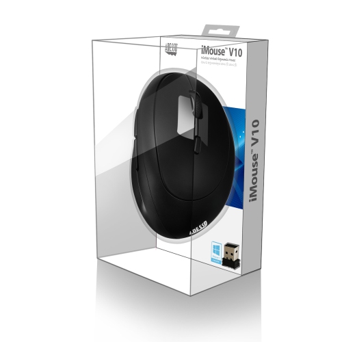 Adesso Technology Wireless Optical Mouse - Black