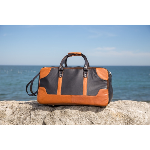 Ashlin® DESIGNER | GRADY MidSized Duffel Bag with Double Handle and Removable Shoulder Strap
