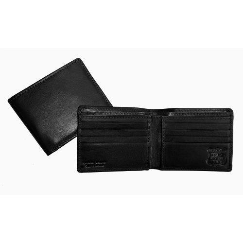 Ashlin® DESIGNER | EDWARD RFID Blocking Slim Mens Wallet with Double Billfold