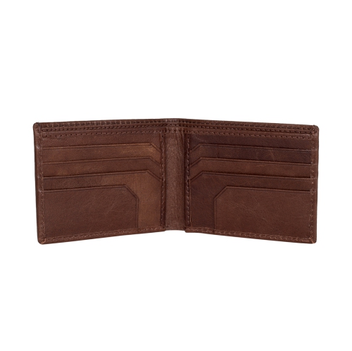 Ashlin® DESIGNER | ALVIN Mens 8 Pocket Slim Bifold Wallet with 8 pockets