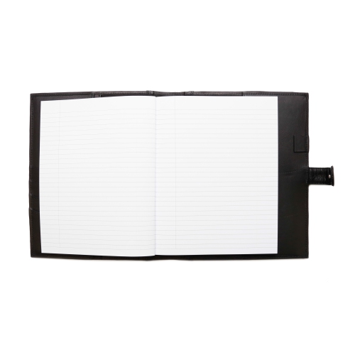 Ashlin® DESIGNER | HOUGH Refillable Journal with book card pockets strap