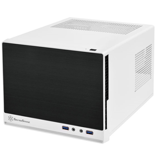 Silverstone Case mITX NO PS 0/0/(1) USB 3.0 Black and White