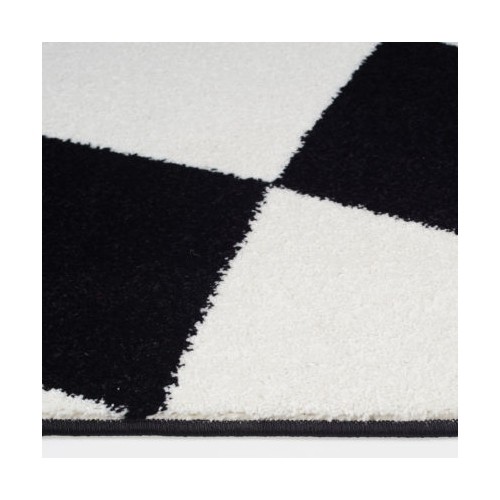 Ladole Rugs Red and Black Car on Road Kids Area Rug in Multicolor, 5x7