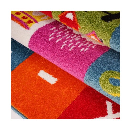 Tapis Loadole alphabet doux et confortable, multicolore, 4 x 6 pi