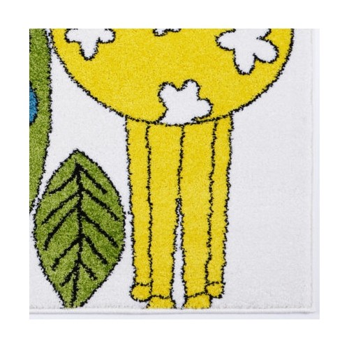 Ladole Rugs Animals Theme Indoor Kids Area Rug Carpet in Cream-Multi, 6x9