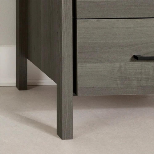 South Shore Gravity 2-Drawer Nightstand, Gray Maple