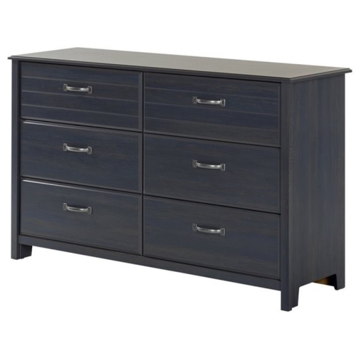 South Shore Ulysses 6-Drawer Double Dresser, Blueberry