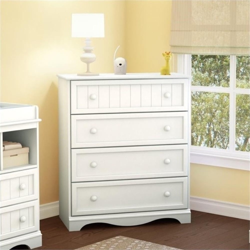 South Shore Savannah 4-Drawer Chest, Pure White