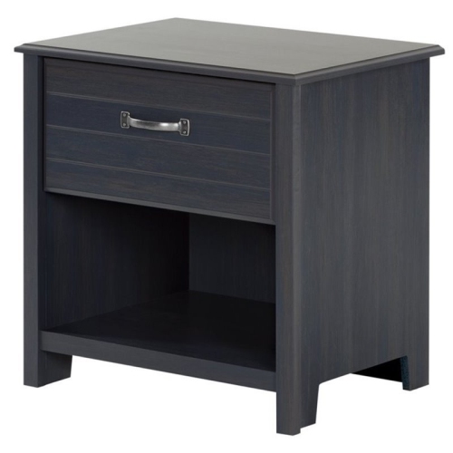 South Shore Ulysses 1-Drawer Nightstand, Blueberry